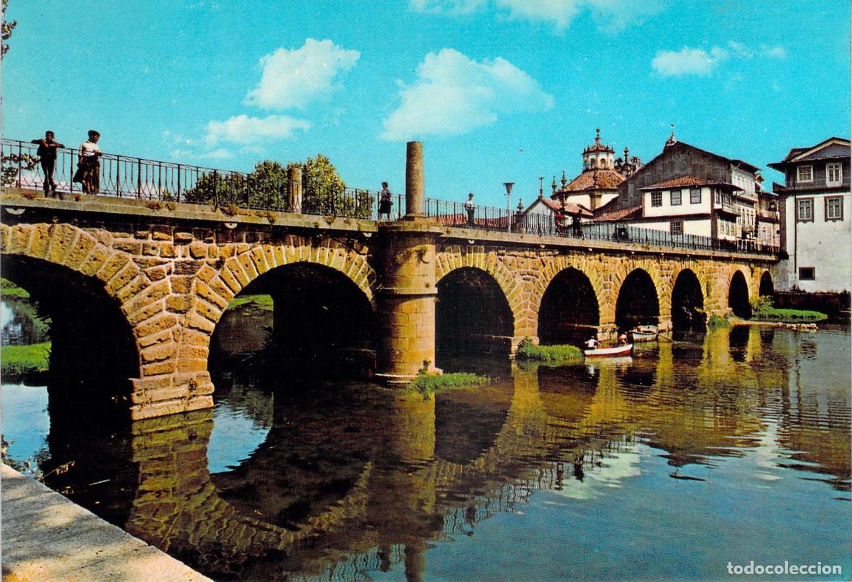 Postcards: Postal de Chaves: Puente Romano sobre el R&iacute;o T&aacute;mega, Portugal
