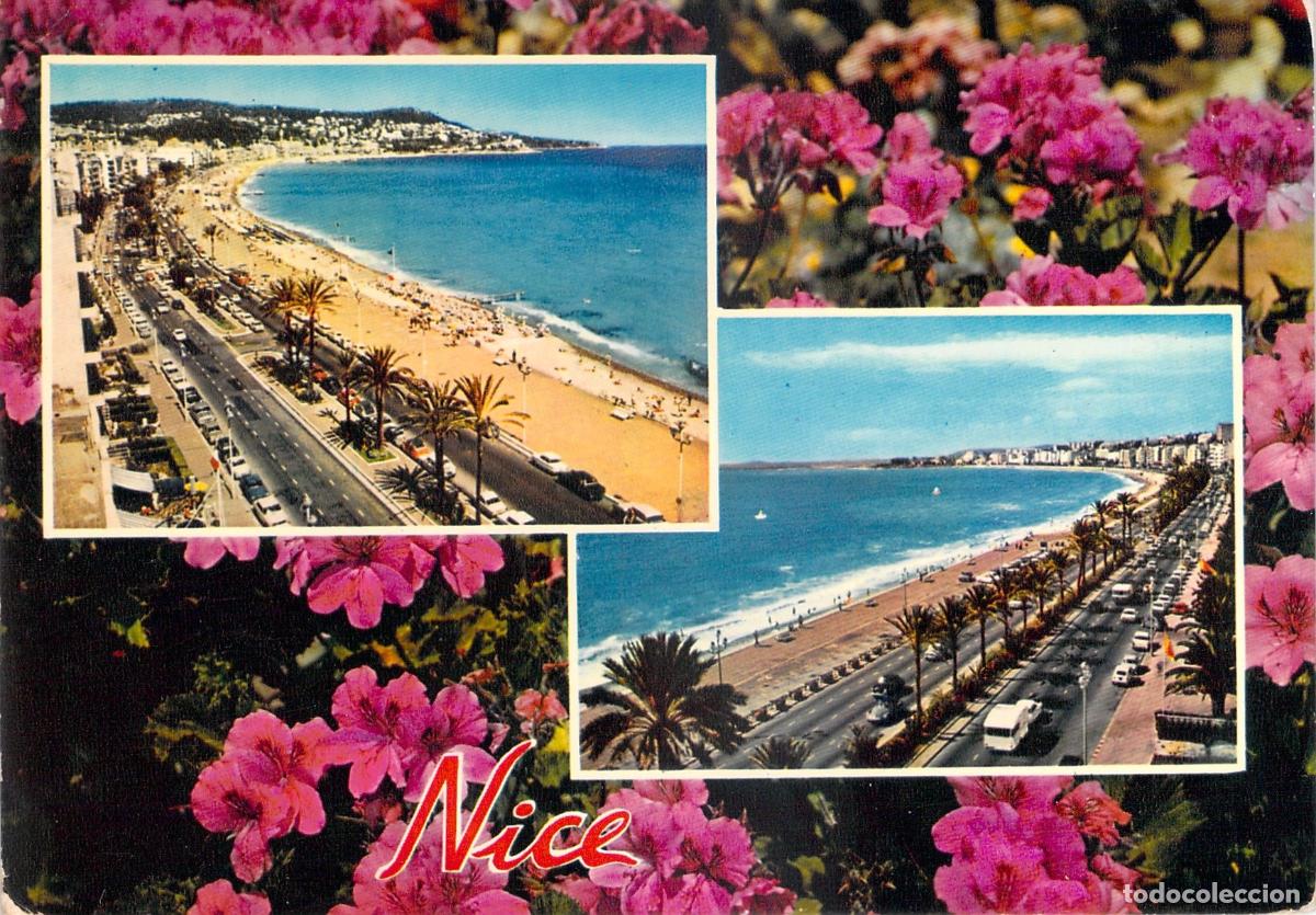 Postcards: Postal de Niza Francia Multi-vista Promenade des Anglais Costa Azul
