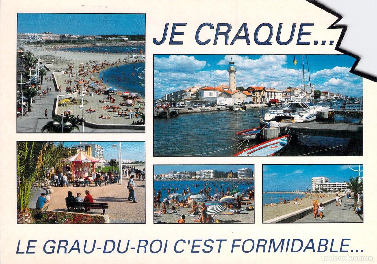 Postcards: Postal Le Grau-du-Roi Francia Vistas de la Playa y el Puerto