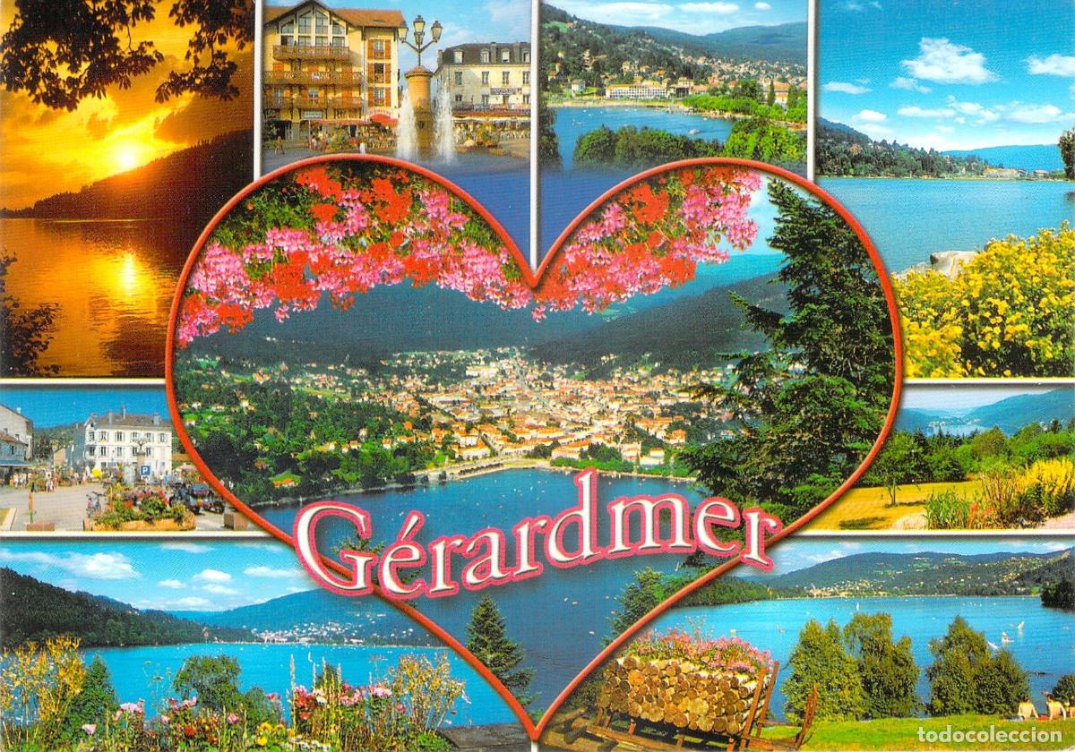 Cartes Postales: Postal Multivista de G&eacute;rardmer, Vosges, Francia - Paisajes y Lago