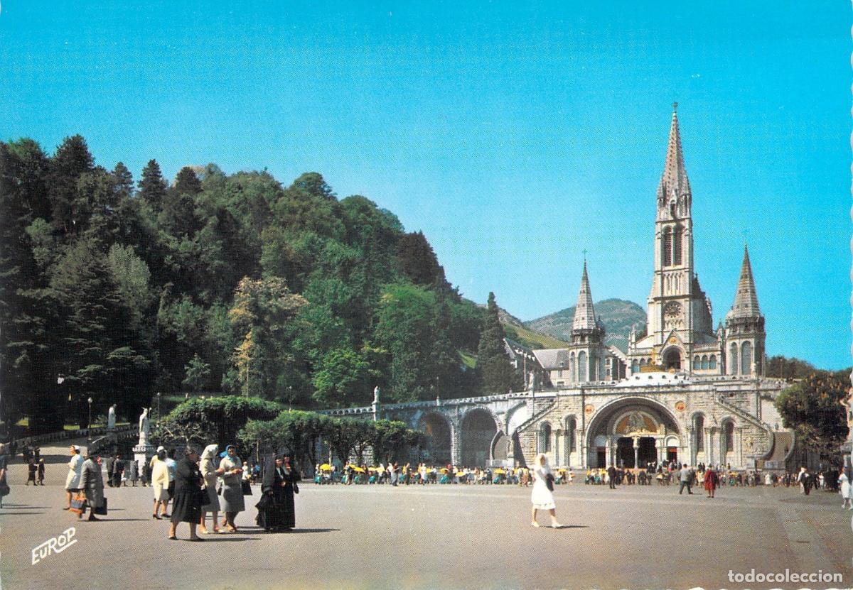 Cartes Postales: Postal de la Bas&iacute;lica y la Explanada de Lourdes, Francia