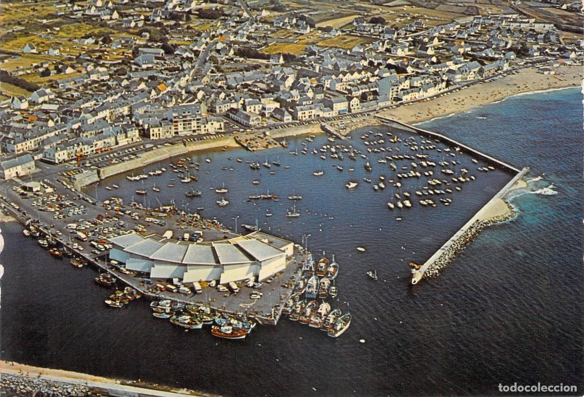 Cartes Postales: Postal de La Turballe - Vista A&eacute;rea del Puerto en Breta&ntilde;a