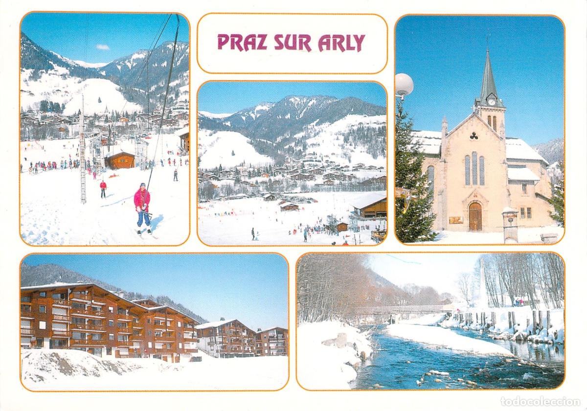 Postais: Postal Multivista de Praz-sur-Arly, Alta Saboya, Francia
