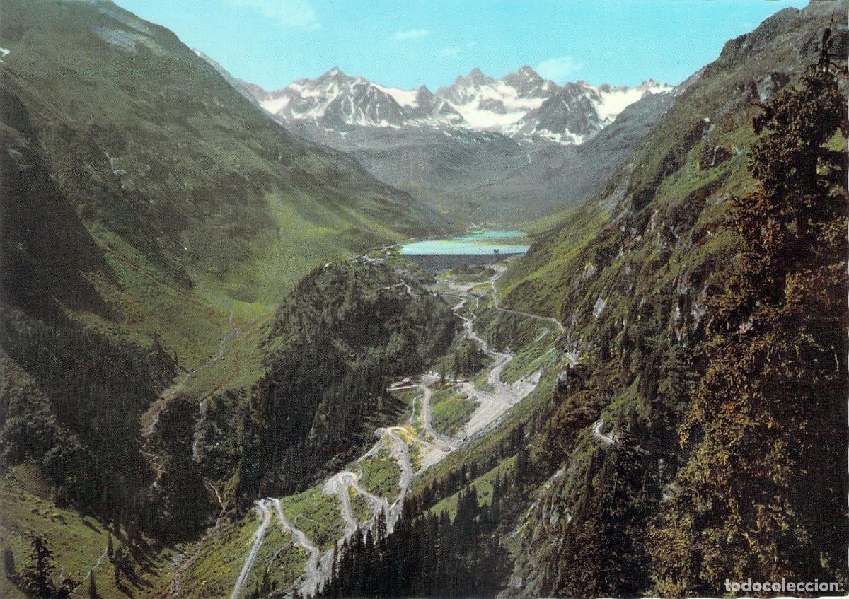 Postais: Postal Carretera Alpina de Silvretta, Austria, Paisaje de Monta&ntilde;a