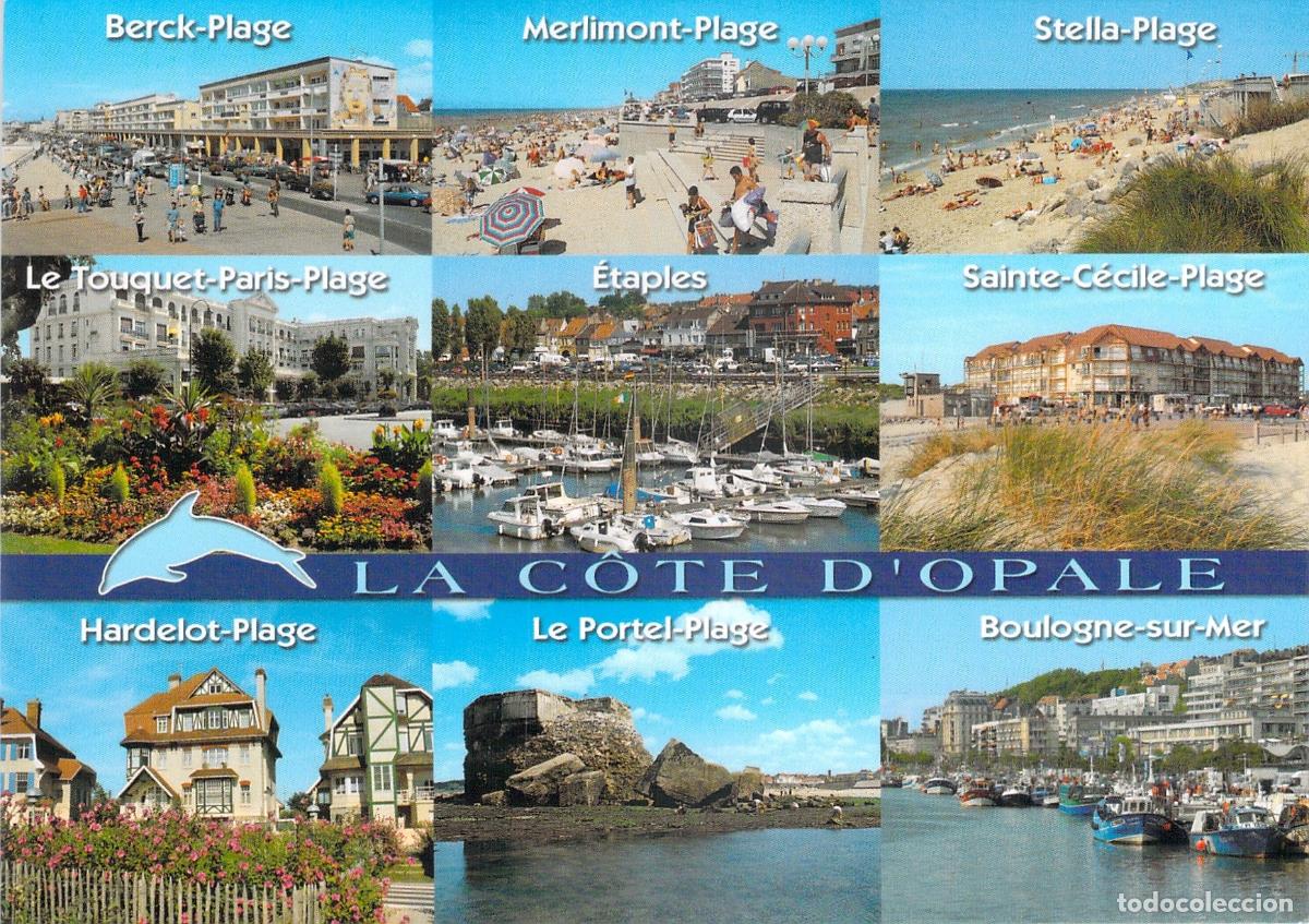 Cartes Postales: Postal Multi-vista de la C&ocirc;te d'Opale, Francia - Playas y Paisajes