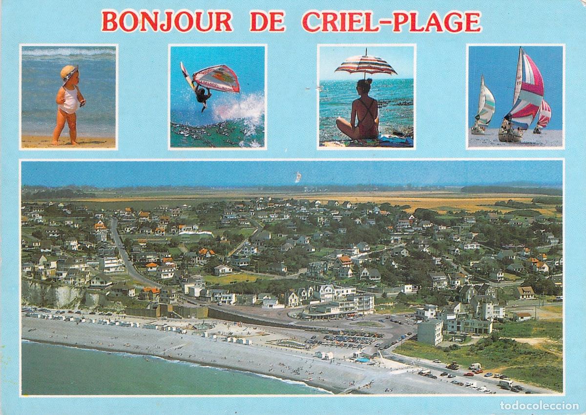 Postales: Postal de Criel-Plage Normand&iacute;a Vista Panor&aacute;mica y Actividades