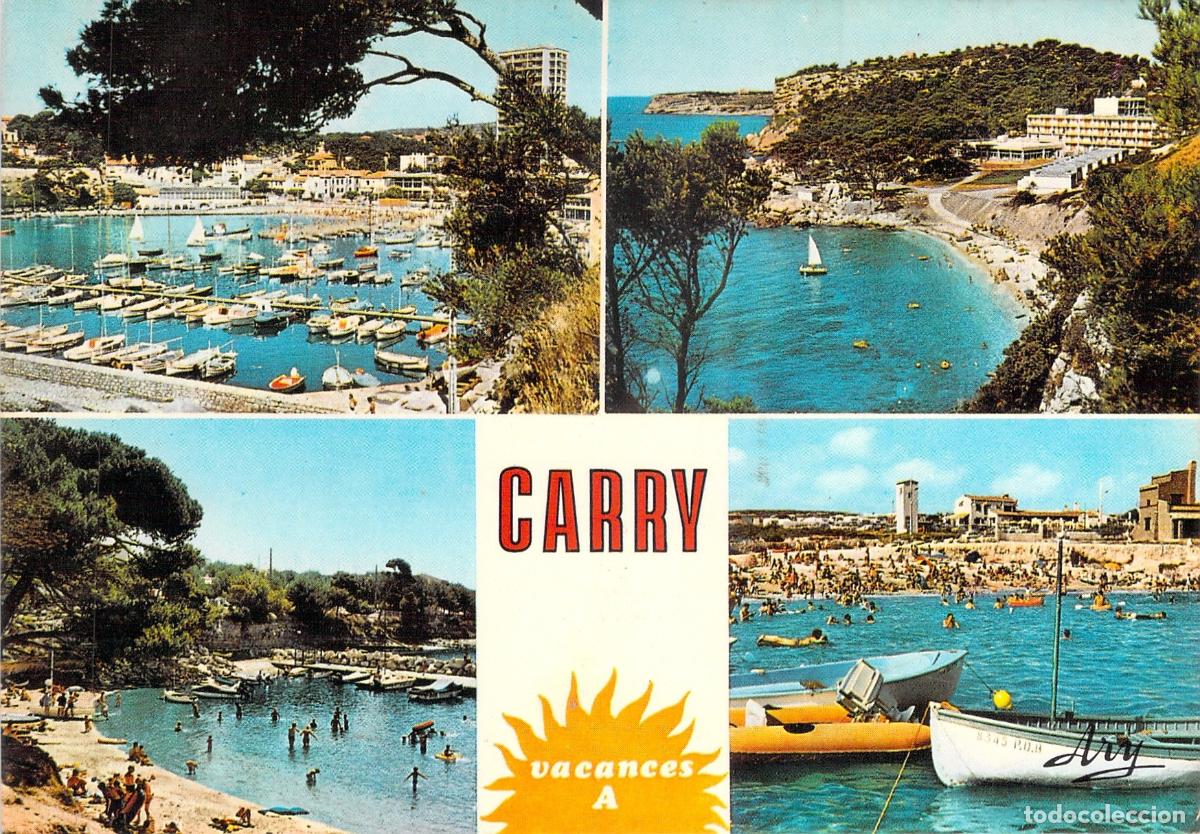 Postales: Postal de Carry-le-Rouet, Francia - Multivista del Puerto y Playas