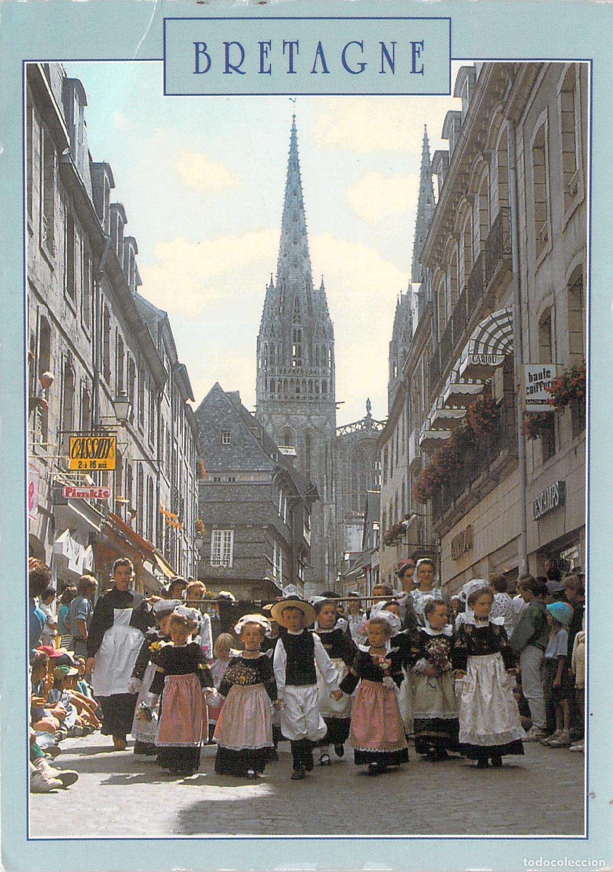 Cartoline: Postal del Festival de Cornouaille en Quimper, Breta&ntilde;a