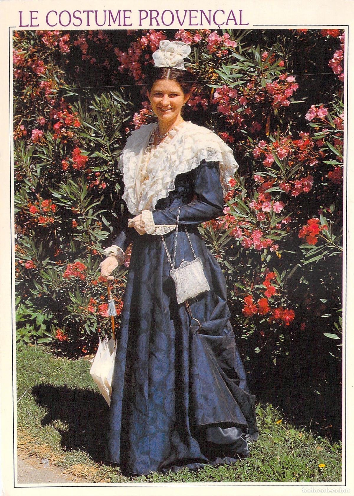 Cartoline: Postal de Mujer con Traje Tradicional de Arl&eacute;s, Provenza, Francia