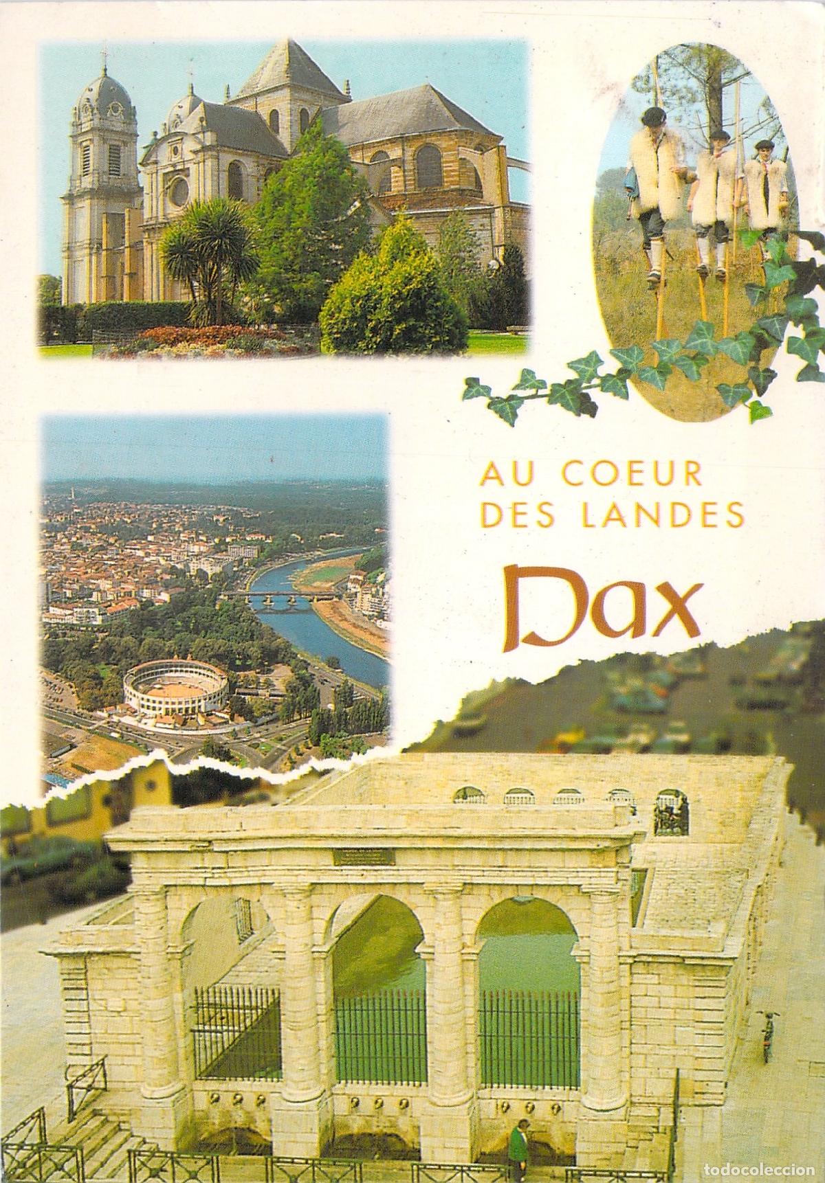 Cartoline: Postal de Dax, Las Landas - Fuente Caliente y Monumentos