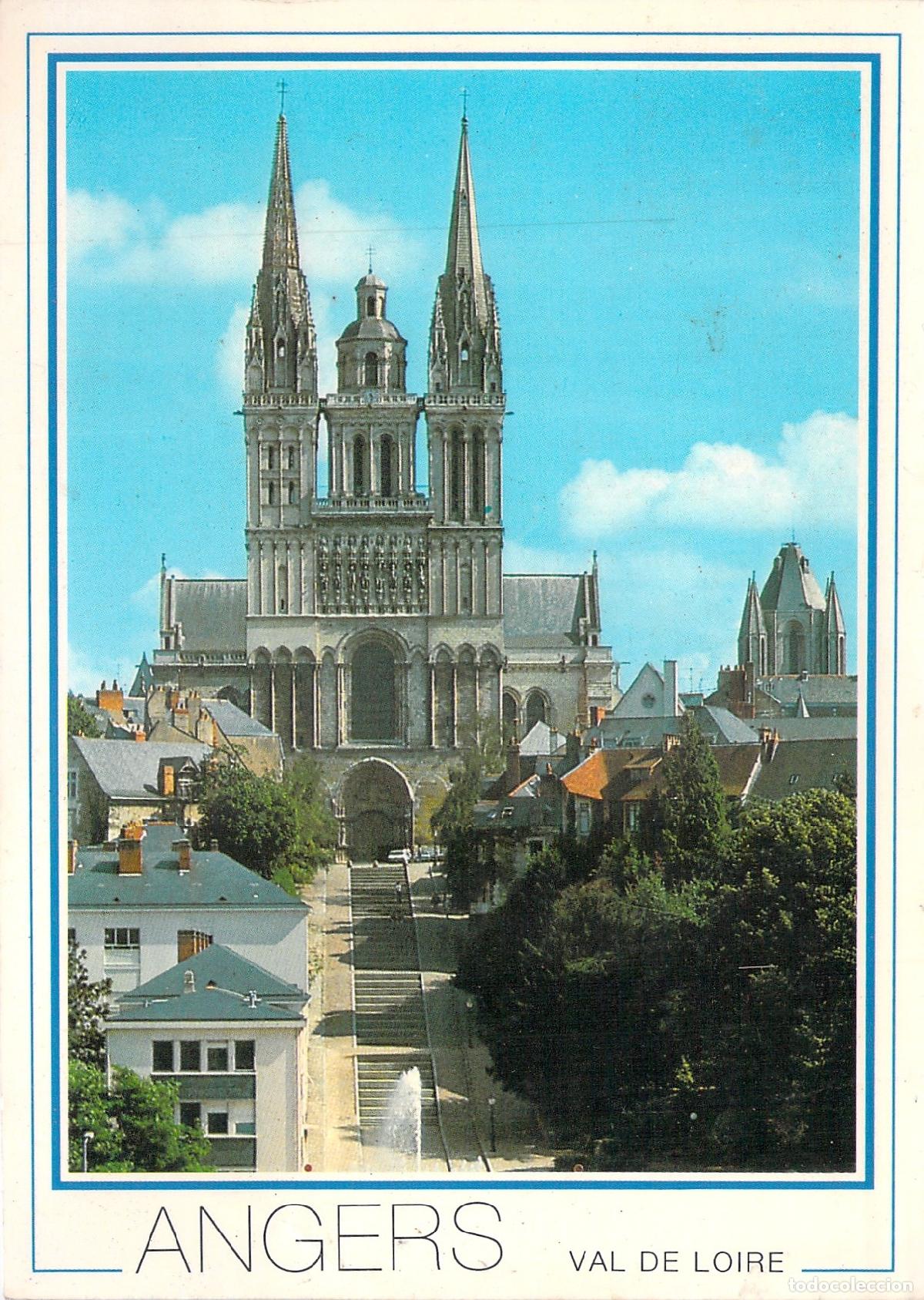 Postales: Postal de la Catedral Saint-Maurice en Angers, Francia