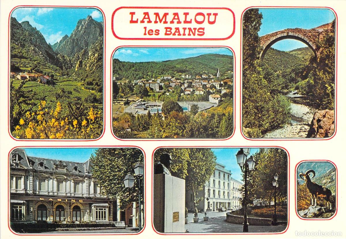 Postales: Postal Multivista de Lamalou-les-Bains, H&eacute;rault, Francia