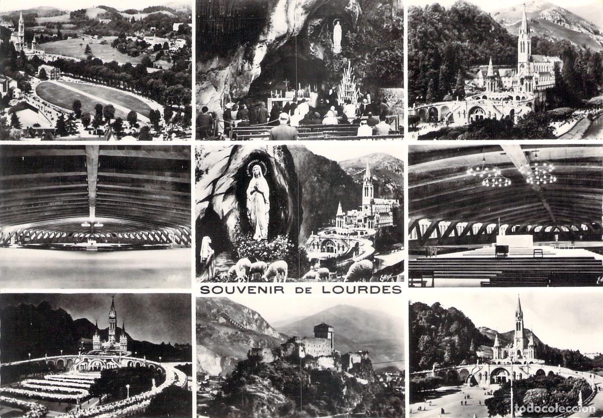 Postcards: Postal Multivista Souvenir de Lourdes Francia