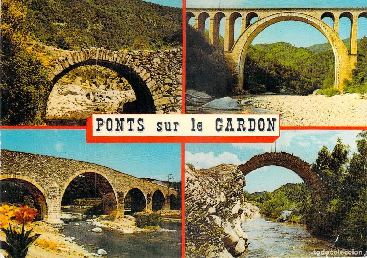Postales: Postal de los Puentes sobre el R&iacute;o Gardon, Cevennes, Francia