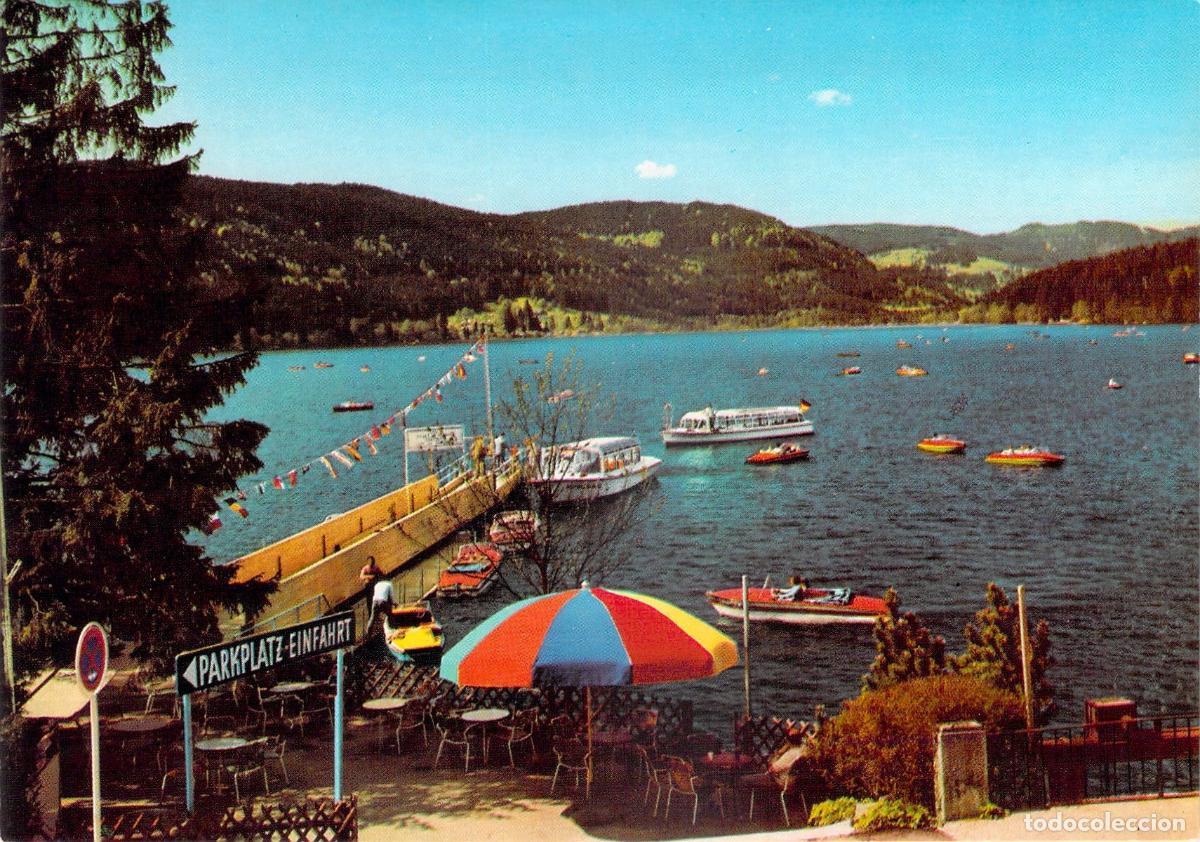 Postales: Postal de Titisee en la Selva Negra Alemania con Barcos y Paisaje