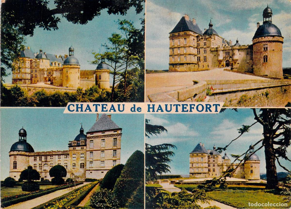 Cartoline: Postal del Castillo de Hautefort en Dordogne, Francia