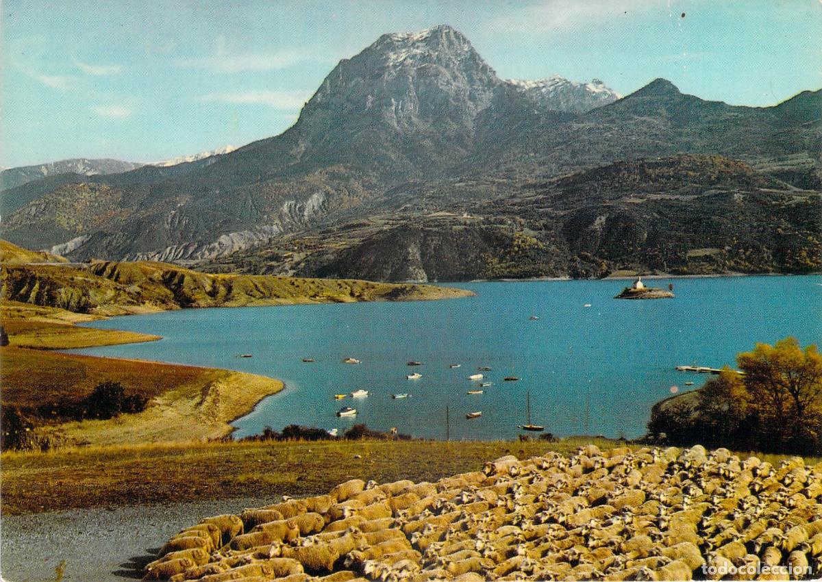 Cartoline: Postal del Lago de Serre-Pon&ccedil;on y Le Grand Morgon, Alpes Franceses