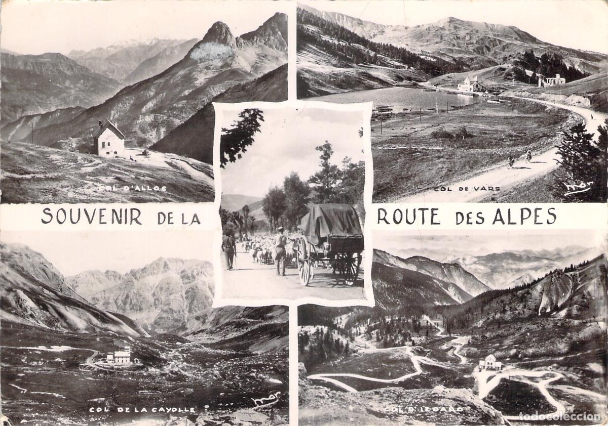 Cartoline: Postal Multi-vista Souvenir de la Route des Alpes, Francia