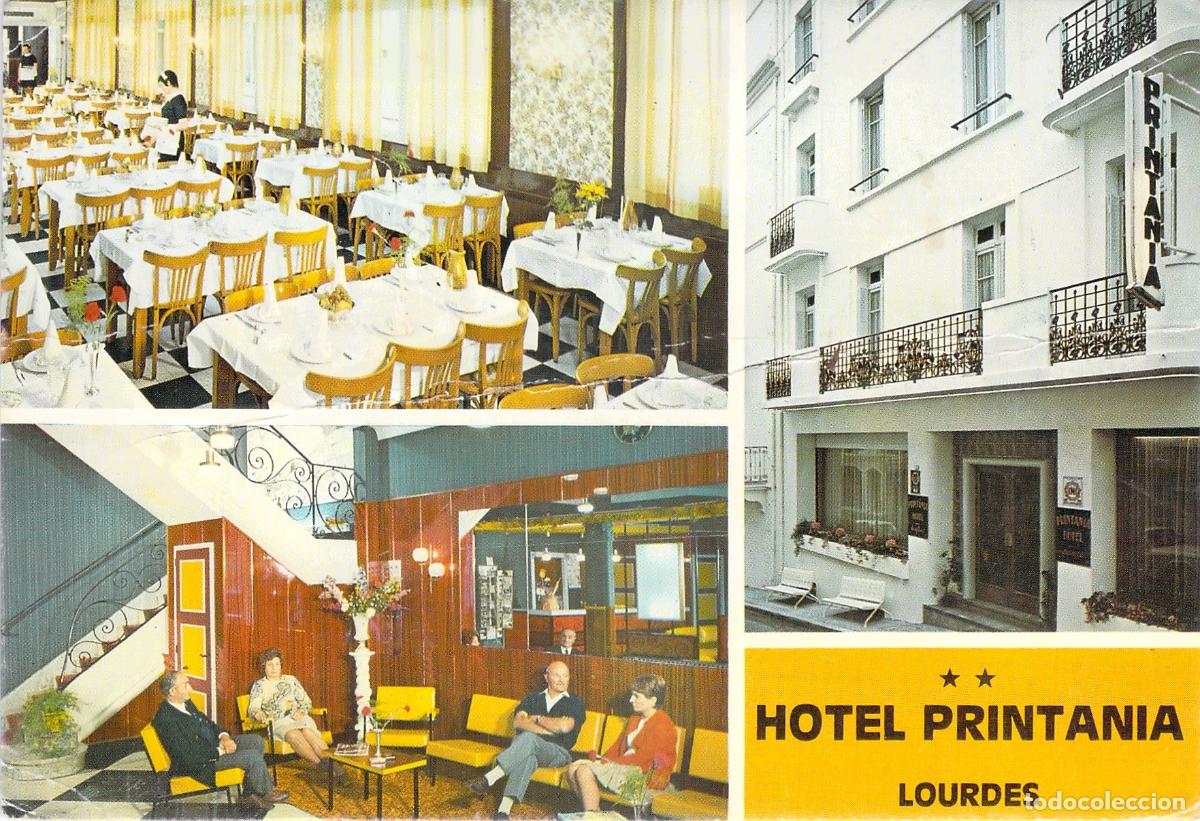 Postales: Postal Hotel Printania en Lourdes, Francia - Multivista