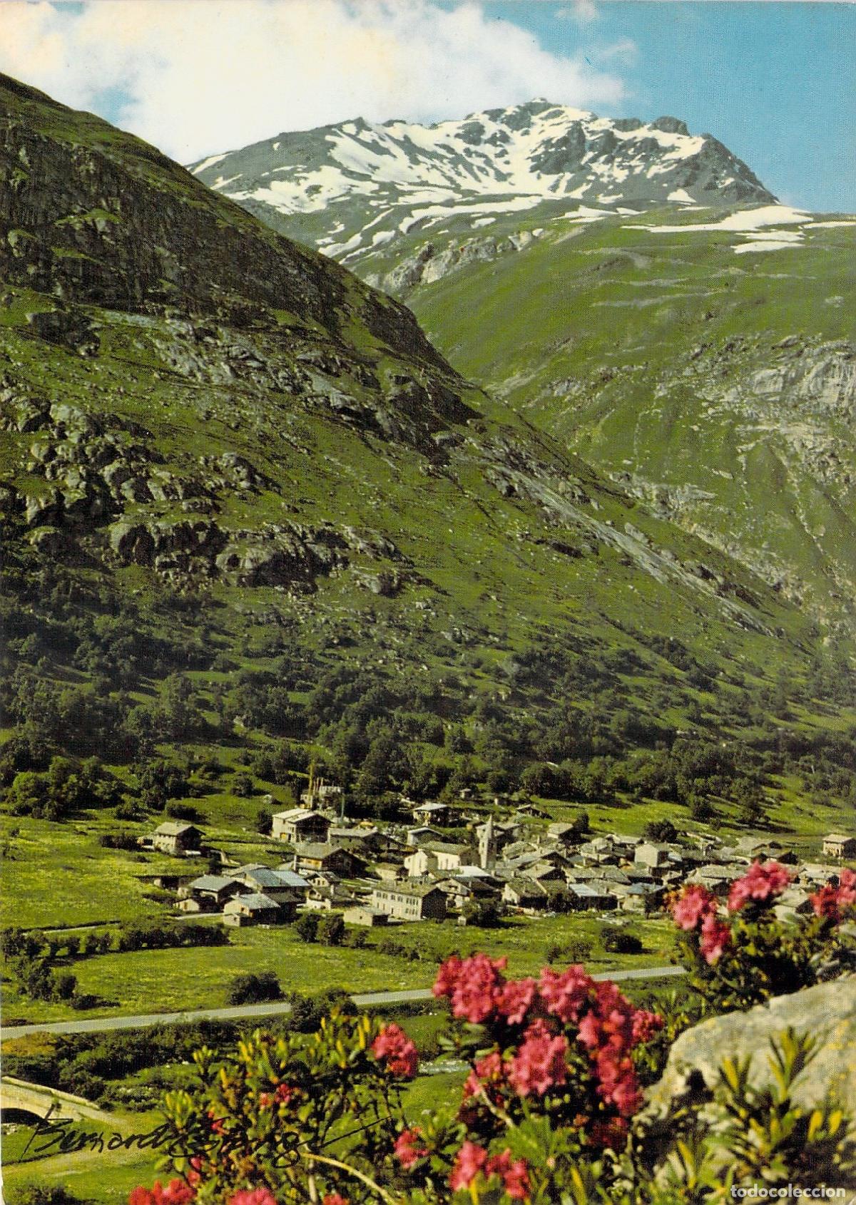 Postales: Postal de Bonneval-sur-Arc, Plateau des Lauzes y Alpes Franceses