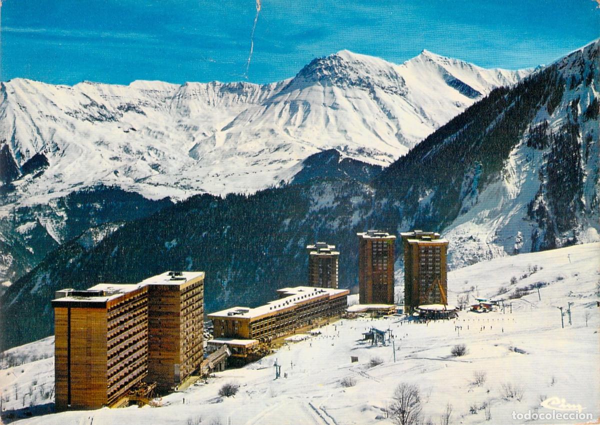 Postales: Postal de Le Corbier Saboya Francia Estaci&oacute;n de Esqu&iacute;