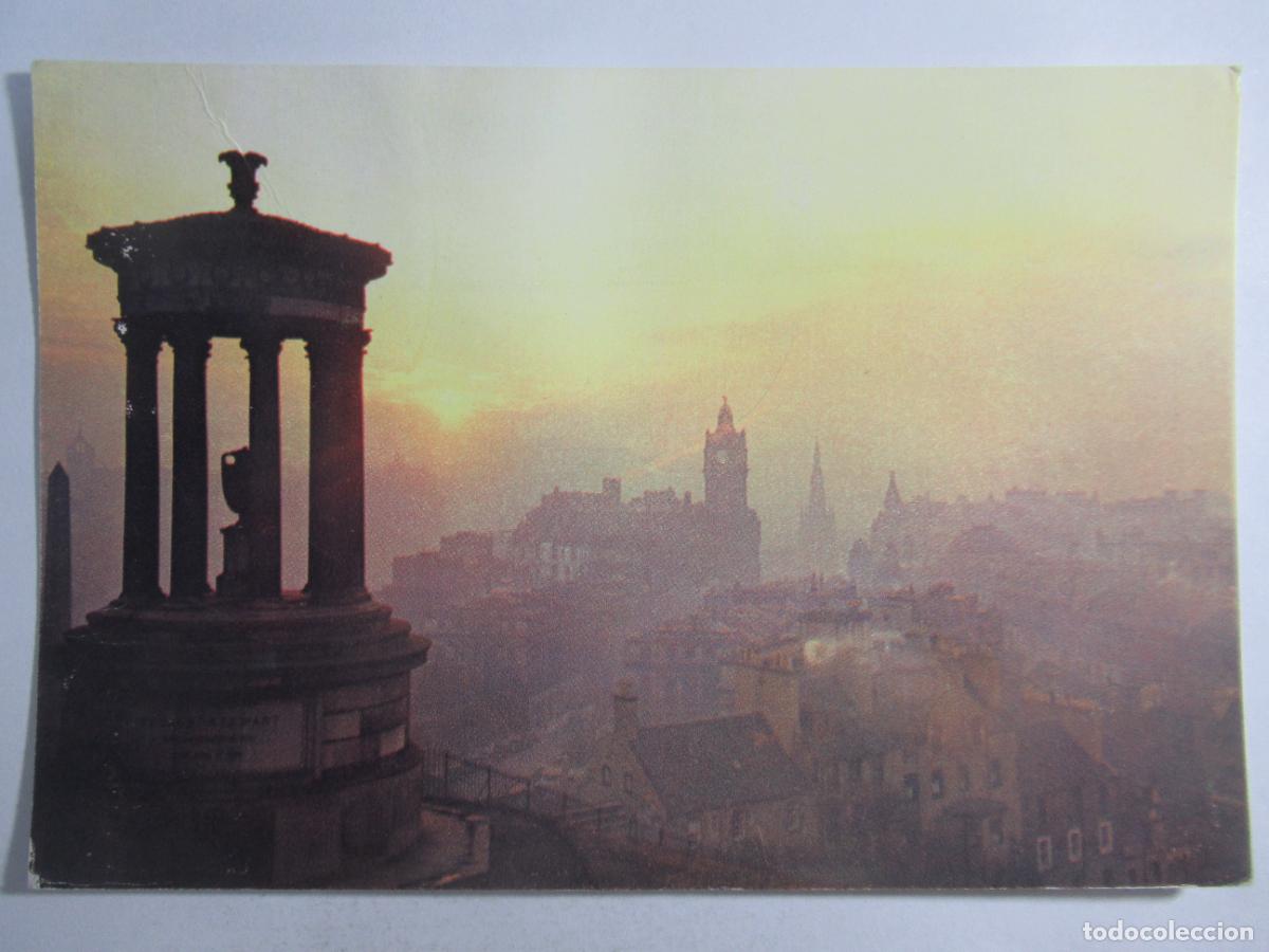 Postales: Sunset over Edinburgh, from Calton Hill - Escrita