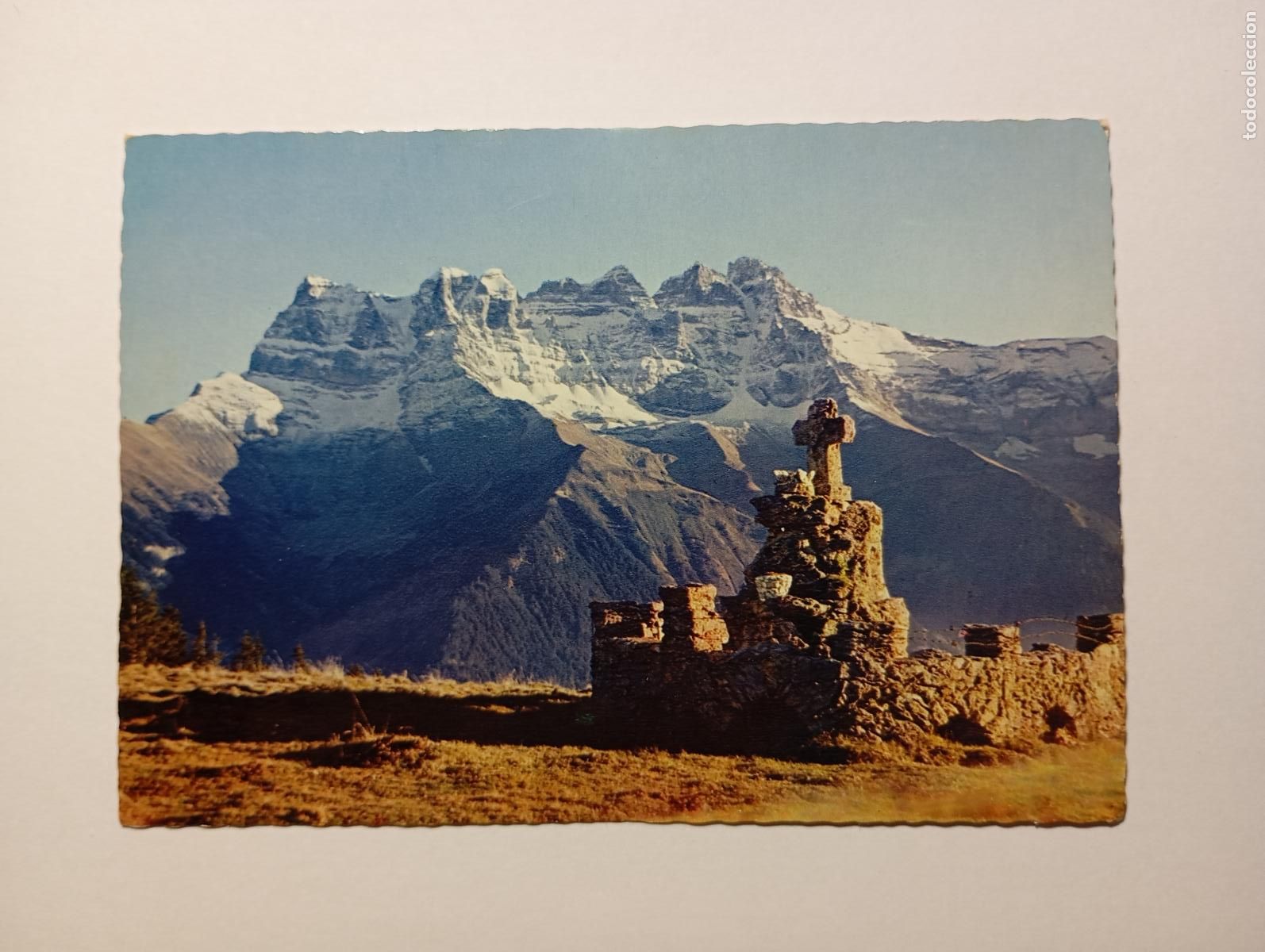 Postales: POSTAL LES DENTS DU MIDI DEPUIS SAVOLAIRE. FRANCIA. TDKP28Z3