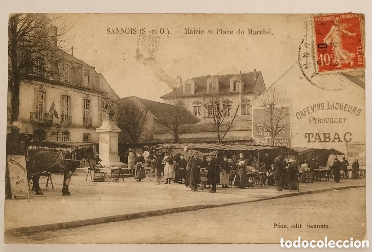 Postales: Sannois-Merie et place du march&eacute;