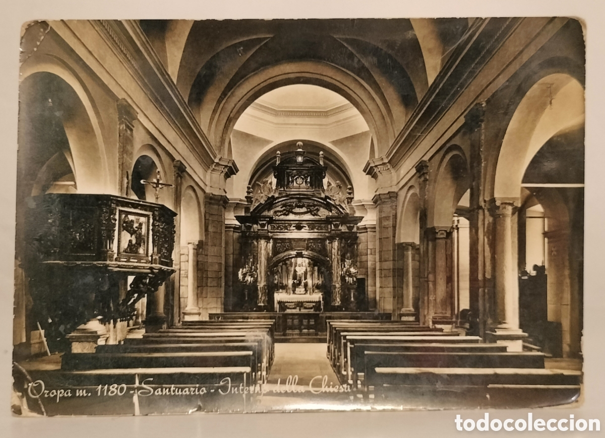 Postales: Oropa,m 1180 -santuario ..... Della chiesa