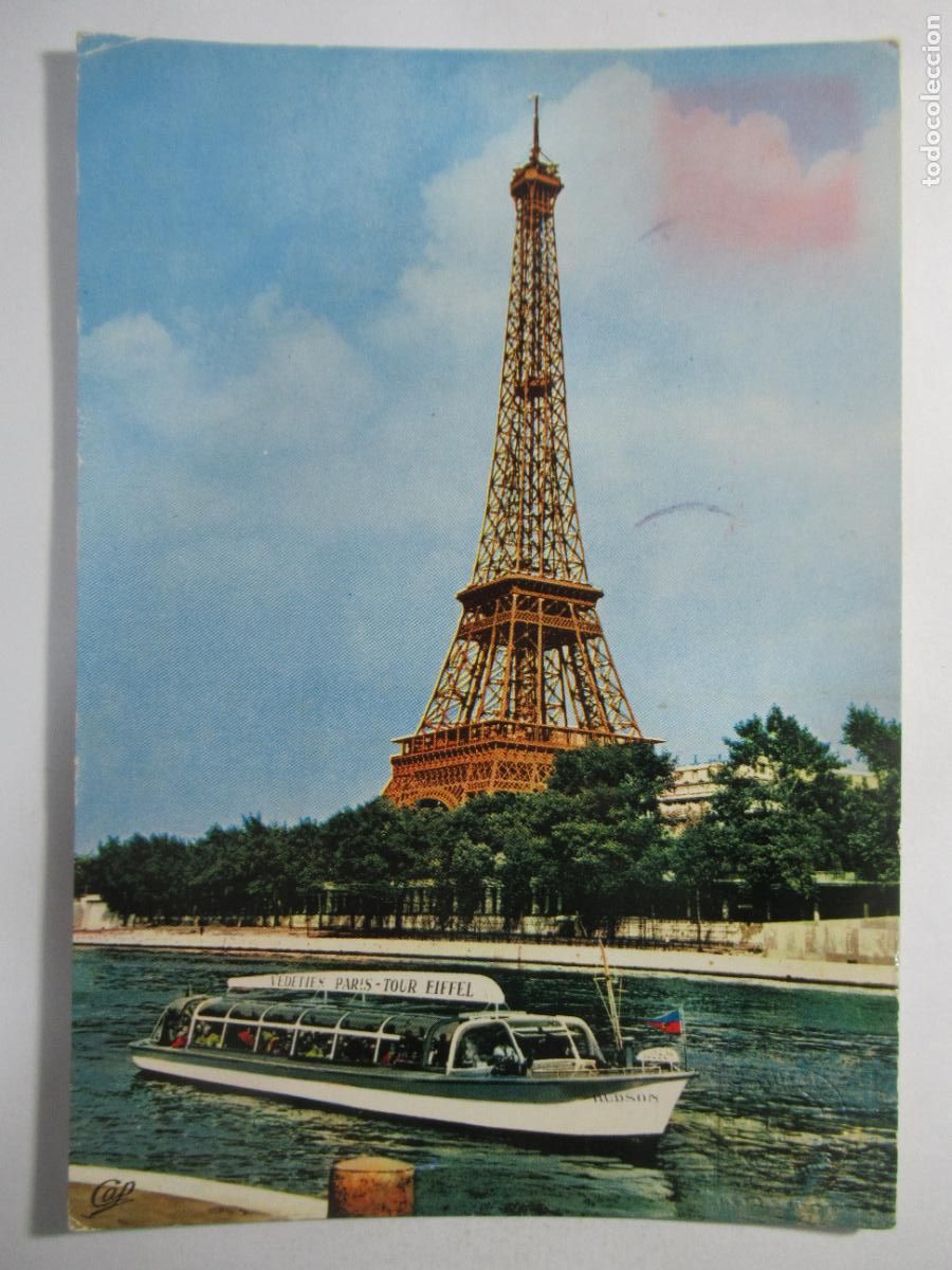 Postales: Par&iacute;s - Tour Eiffel - Circulada