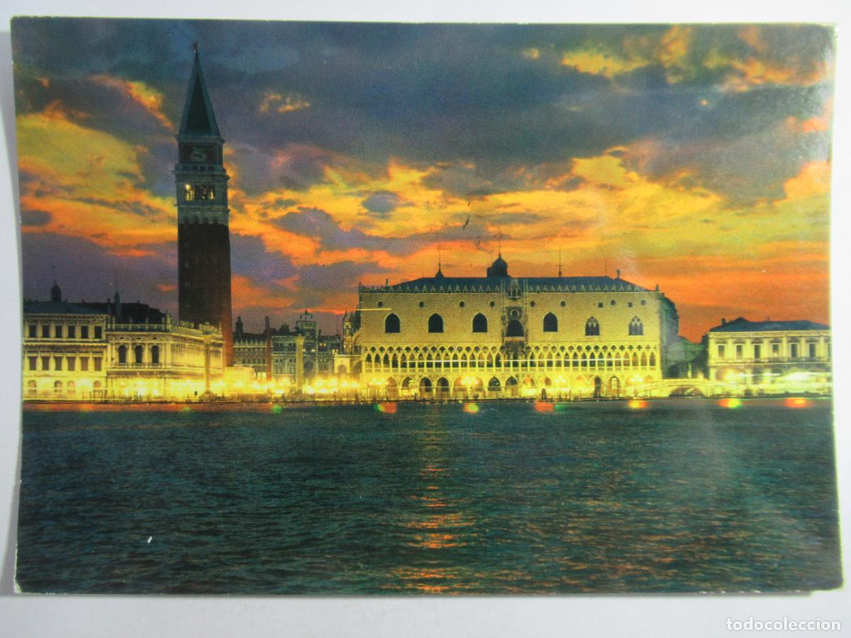 Postales: Venezia - Tramonto sul Bacino di S. Marco - Circulada