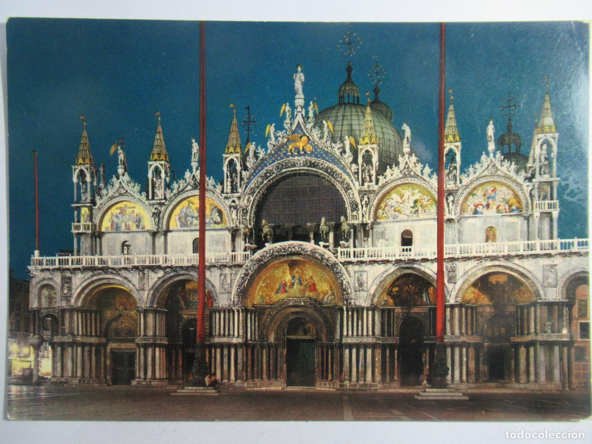 Postales: Venezia - di notte. Piazza S. Marco - S/C