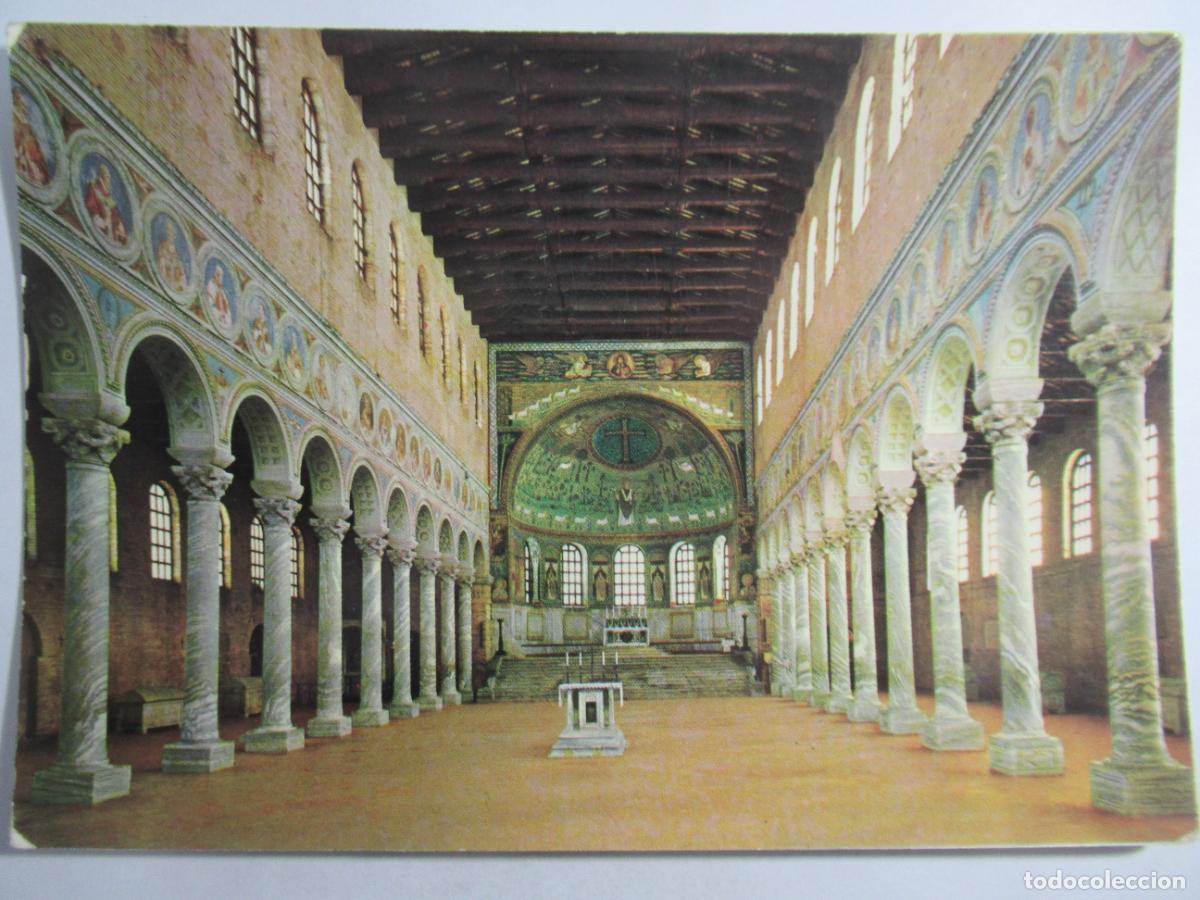 Postales: Ravenna - S. Apollinare in Classe. Interno - S/C