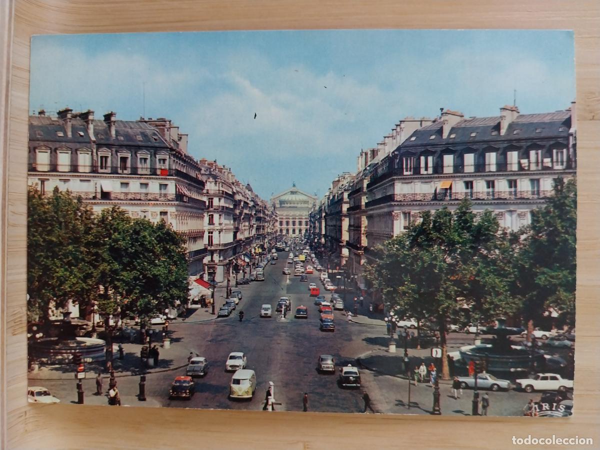 Postales: PARIS AVENUE DE L&acute;OPERA ED MEXICHROME 522 SC ORIGINAL MUY ANIMADA COCHES CL&Aacute;SICOS
