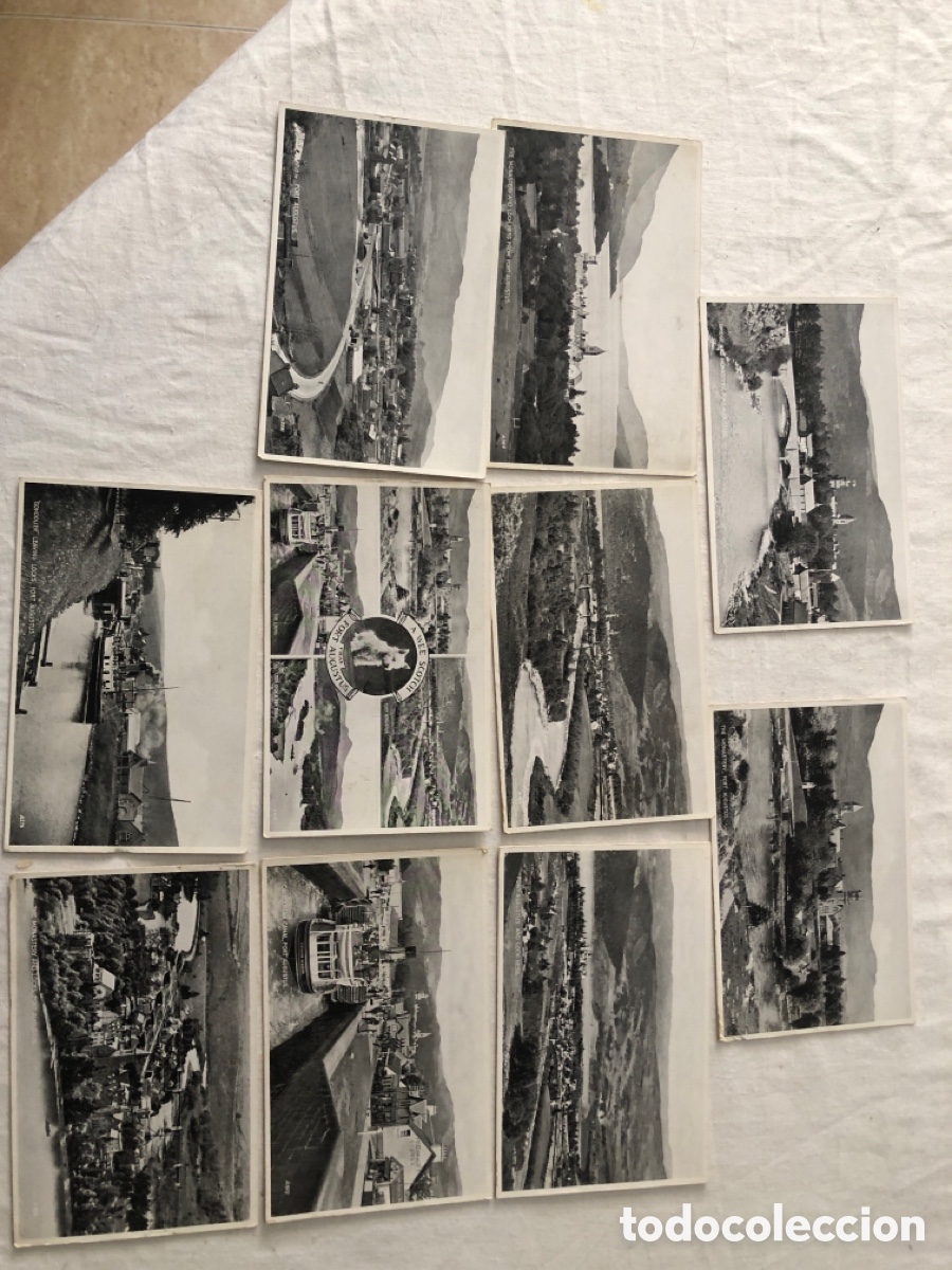 Postales: Lote 10 postales antiguas Escocia Fort Augustus Highlands &ndash; Valentines.