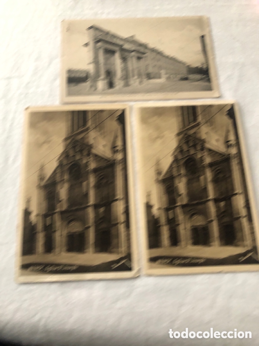 Postcards: Lote 3 postales antiguas Nancy Francia &ndash; iglesias y monumentos &ndash; circa 1900/1930