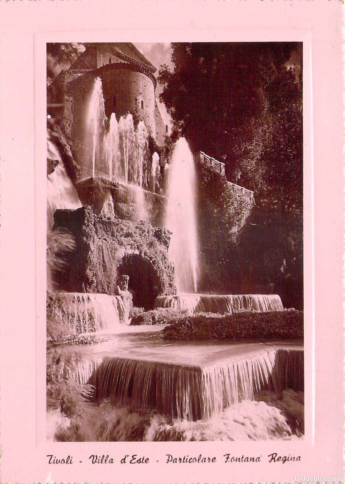 Postales: Postal de la Fontana Regina en Villa d'Este, Tivoli, Italia