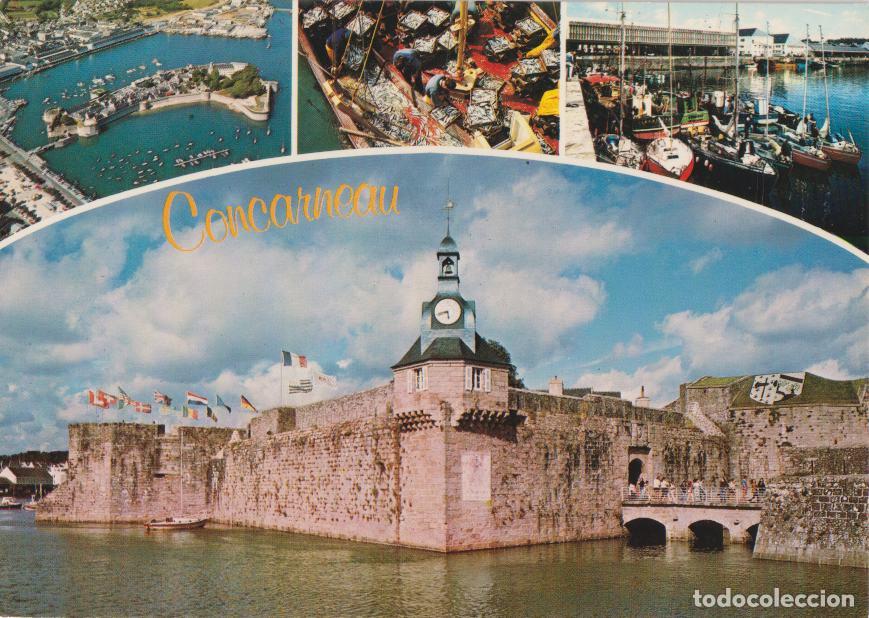 Postales: FRANCIA, CONCARNEAU, EL PUERTO DE PESCA Y LA CIUDAD CERRADA &ndash; ED.ART JACK 2888 &ndash; S/C