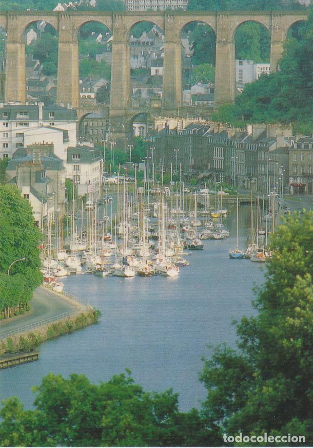 Postales: FRANCIA, MORLAIX (FINISTERRE) EL PUERTO DE PLACER Y EL VIADUCTO &ndash; ED.ART JOS 89419 &ndash; S/C