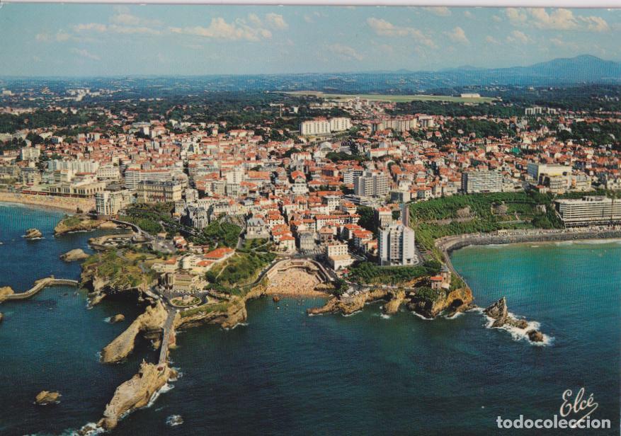 Postales: FRANCIA, BIARRITZ, VISTA GENERAL SOBRE LA ROCA DE LA VIRGEN &ndash; ELC&Eacute;COLOR N&ordm;4816 &ndash; S/C