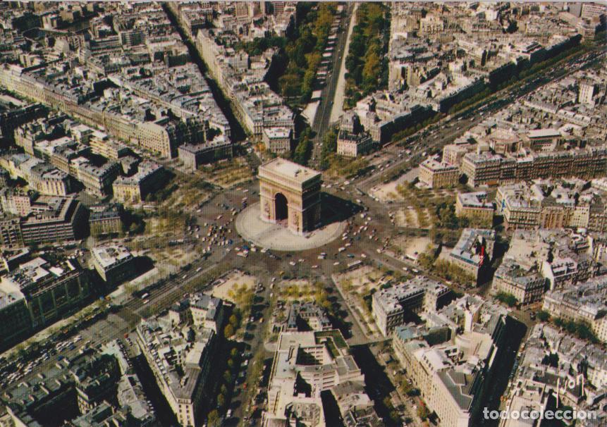 Postales: FRANCIA, PARIS, LA PLAZA CHARLES DE GAULLE ET L&rsquo;ARC DE TRIMPHE &ndash; ED.D&rsquo;ART YVON 75 &ndash; CIRCULADA