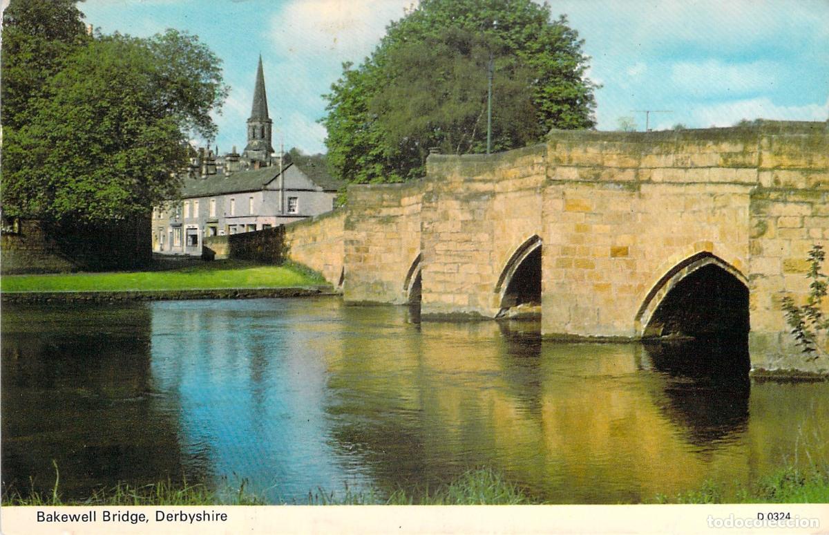 Postales: Postal de Bakewell Bridge sobre el r&iacute;o Wye en Derbyshire