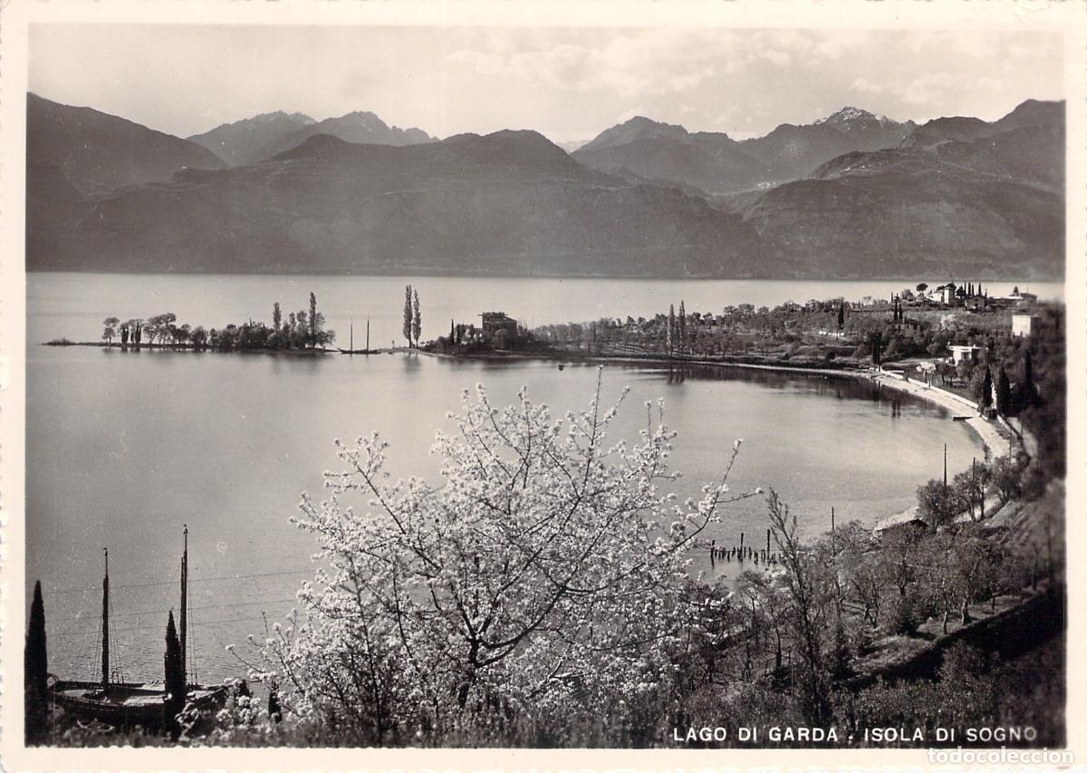 Postales: Postal Lago de Garda, Isola di Sogno, Italia, Fotograf&iacute;a Real