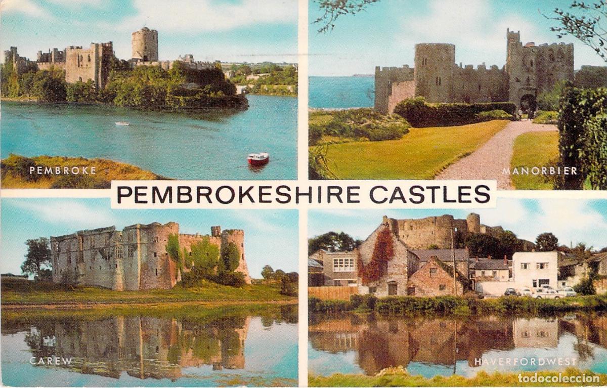 Postcards: Postal de los Castillos de Pembrokeshire en Gales