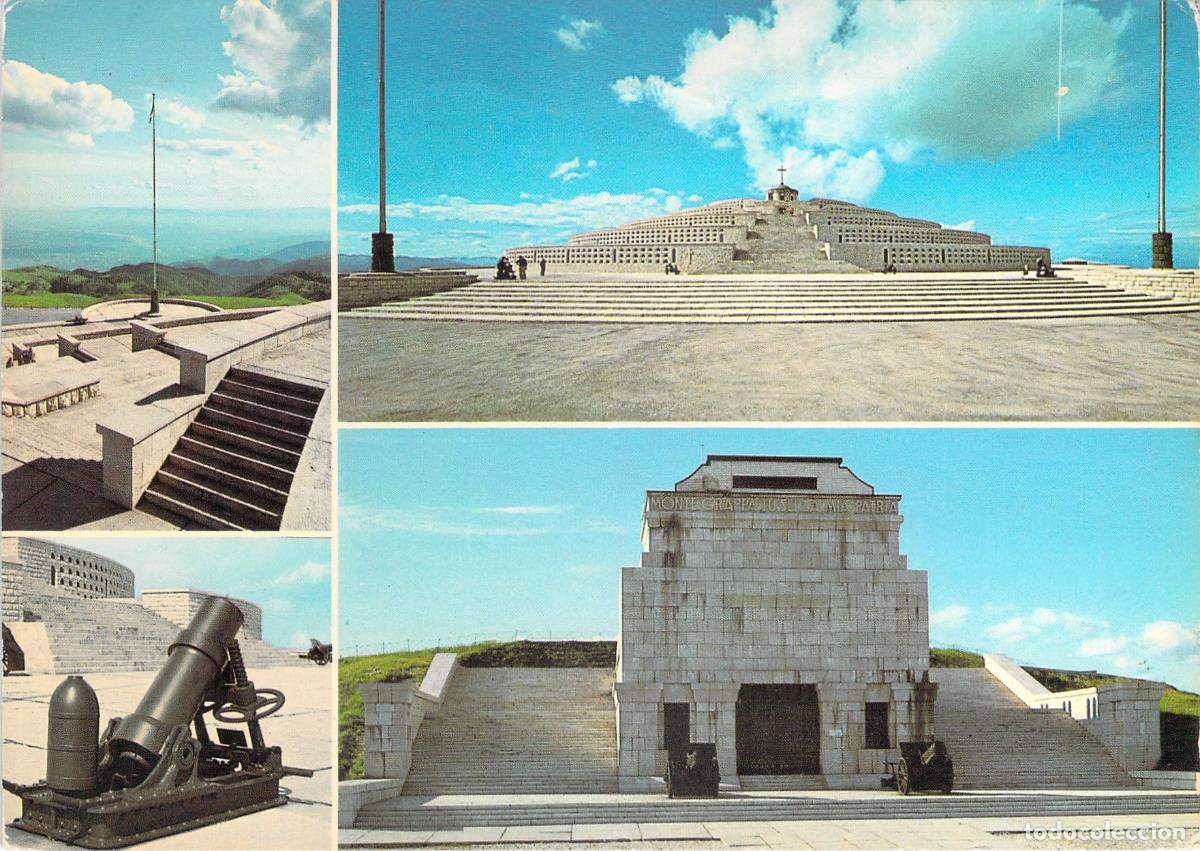 Postcards: Postal Monumento Ossario en Cima Grappa, Italia - Multivista