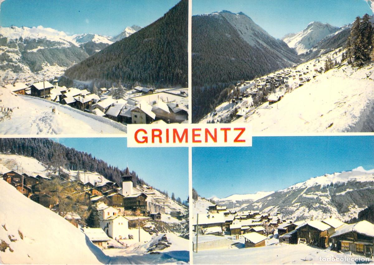 Postcards: Postal de Grimentz, Suiza - Paisaje Invernal de los Alpes
