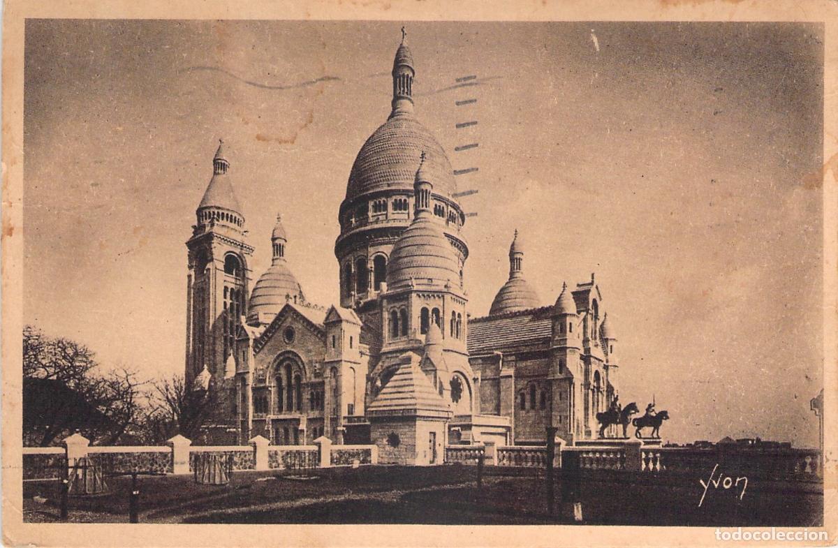 Postkarten: Postal de la Bas&iacute;lica del Sagrado Coraz&oacute;n en Montmartre, Par&iacute;s