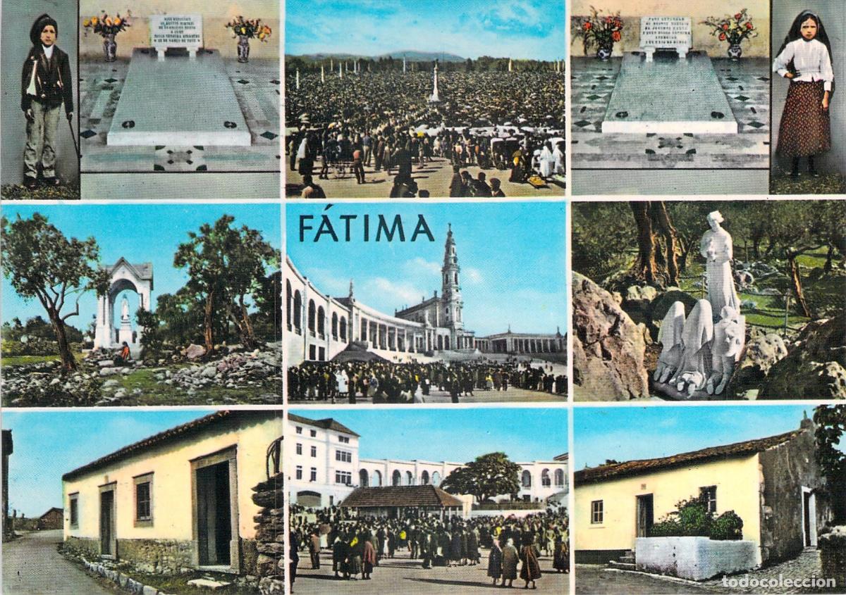 Postales: Postal Multi-vista del Santuario de F&aacute;tima y los Pastorcitos