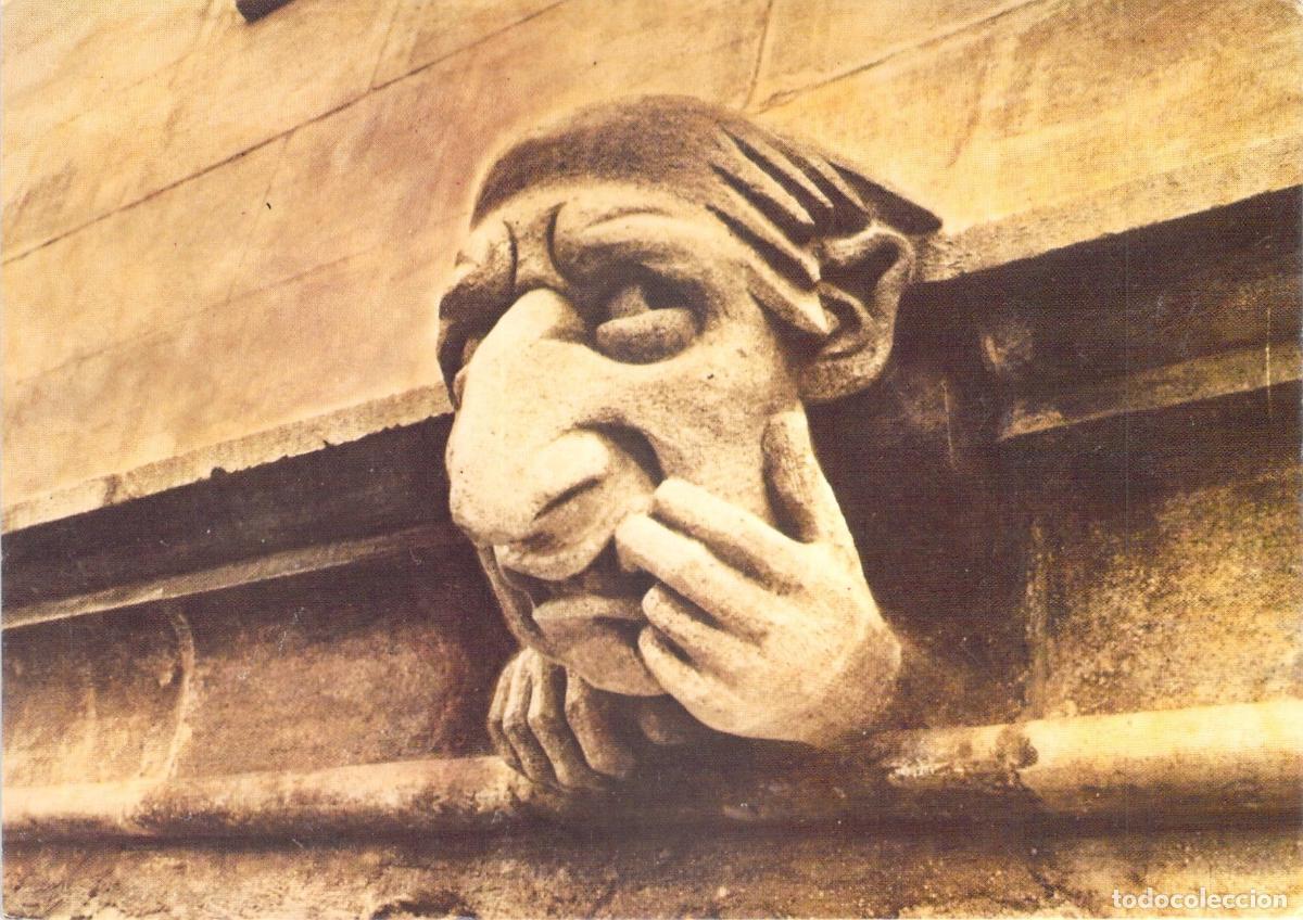 Postales: Postal de Esculturas en la Torre del Campanario, New College, Oxford