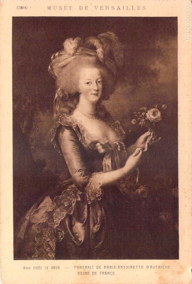 Postales: Postal Retrato de Mar&iacute;a Antonieta, Reina de Francia, Museo de Versalles